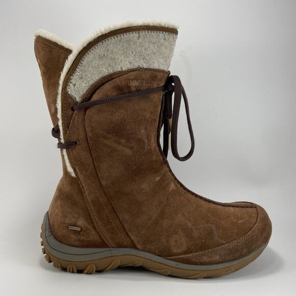 Patagonia Shoes - Patagonia Attlee Tie Primaloft Winter Boots Womens Size 9.5 200 Grams Waterproof